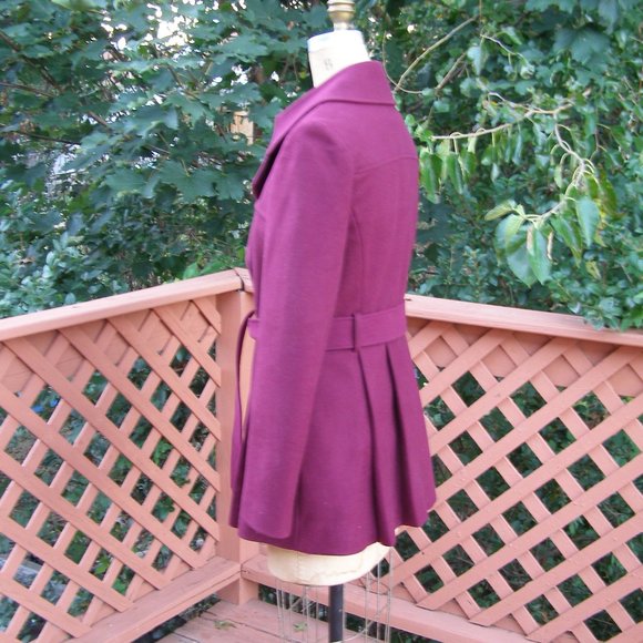 NEW size 8 Stunning VIA SPIGA short Dressy Coat w/Belt - Picture 3 of 15